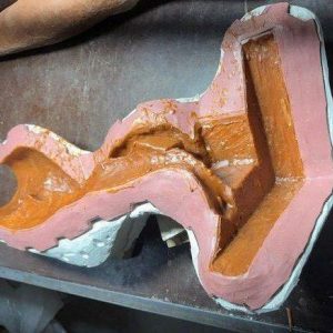 Formbau-Gips-Stückform